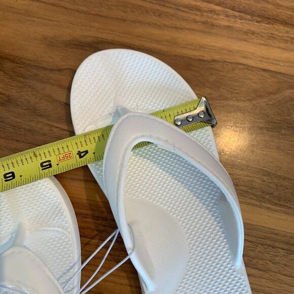 New, EVA flip flop, sz 7.5, summer casual, comfy, waterproof, white, like Crocs - Picture 4 of 14